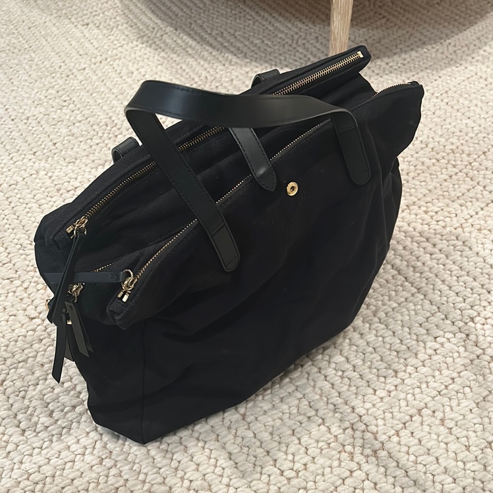 Cuyana black travel bag